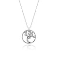 Collier Arbre de Vie en argent sterling 925 avec pierre certifiée