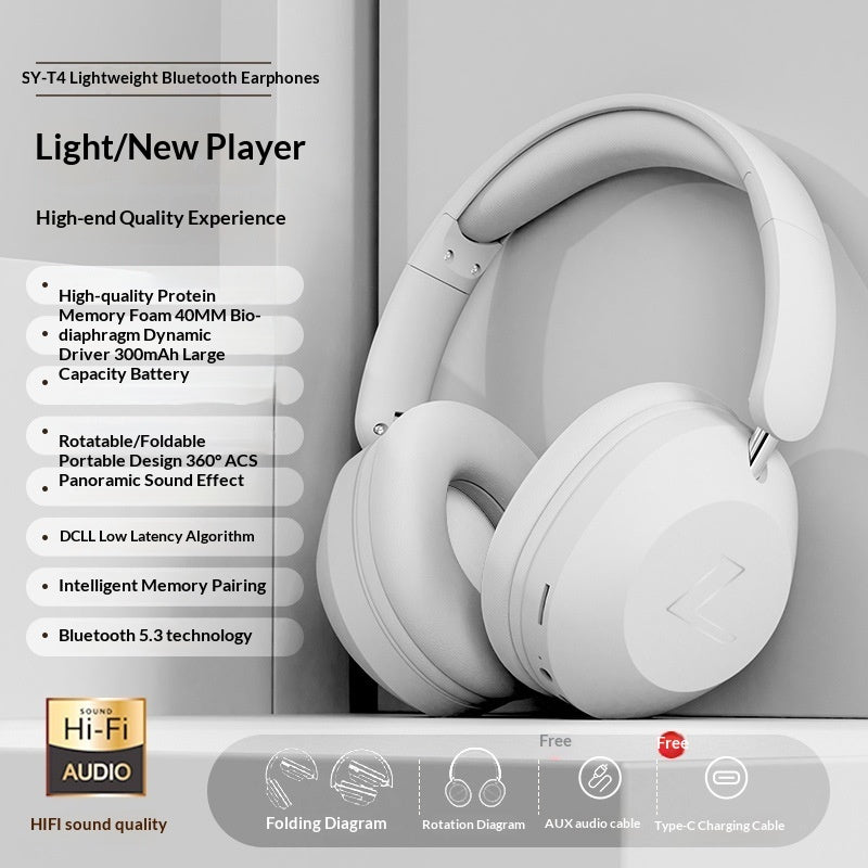 Casque audio Bluetooth sans fil pour jeux vidéo