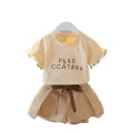 Ensemble 2 pièces fille été - T-shirt et short coton sport