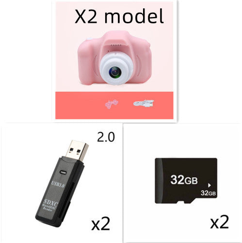 X2 HD Mini appareil photo numérique pour enfants de dessin animé