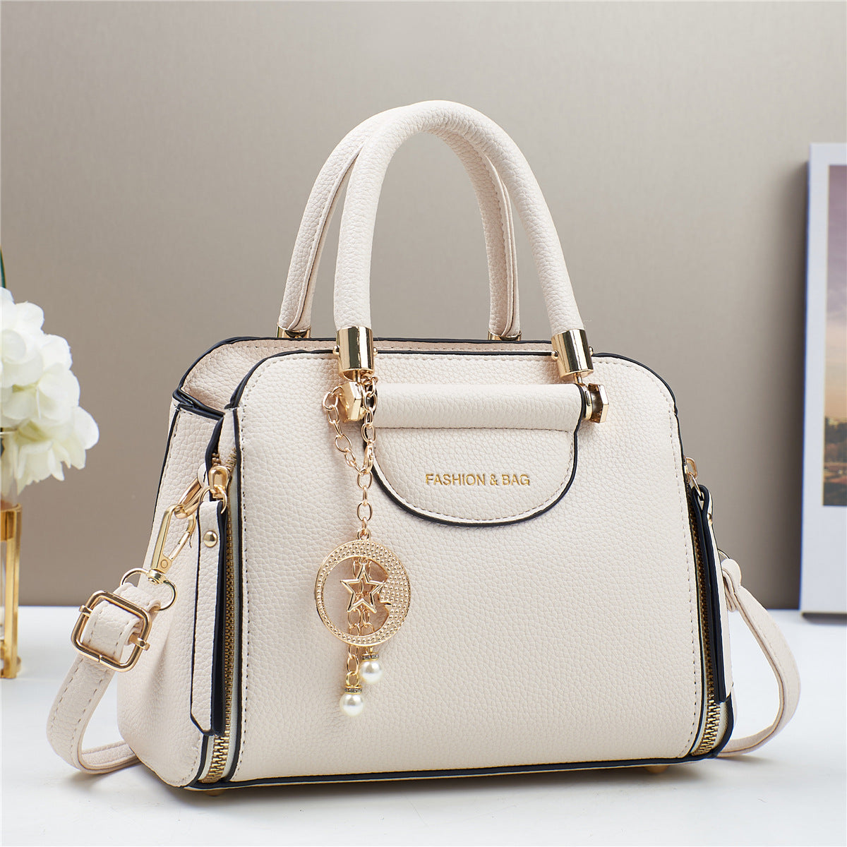 Sac bandoulière minimaliste urbain grande capacité – Style occidental