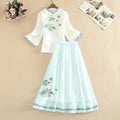 Robe Hanfu féerique fille - Ensemble 2 pièces