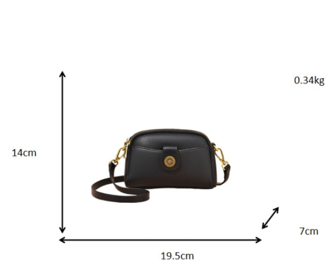 Sac bandoulière PU souple fermoir lettre – Printemps été