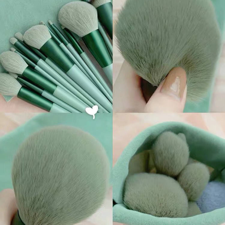 Ensemble de 13 pinceaux de maquillage : pinceau correcteur, pinceau blush, pinceau poudre, pinceau fard à paupières, pinceau highlighter, pinceau fond de teint, outils de beauté cosmétiques