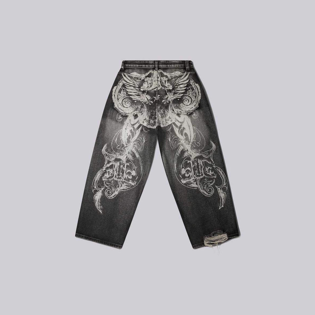 Pantalons droits streetwear rétro Y2K pour hommes et femmes