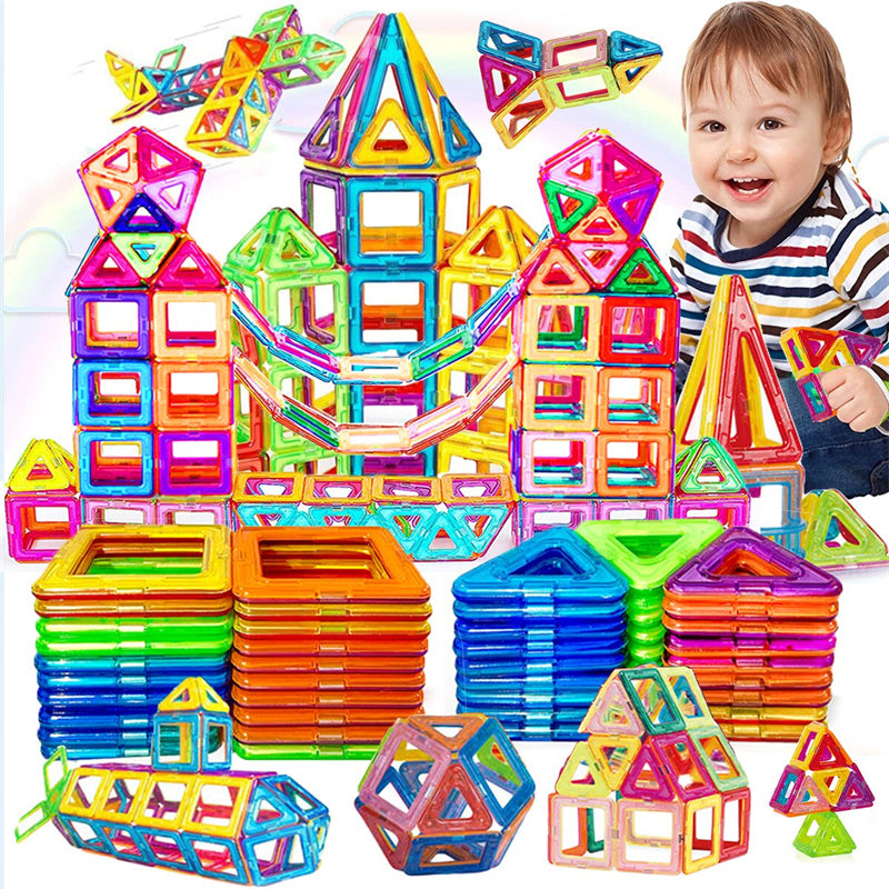 Blocs de construction magnétiques à monter soi-même, jouets magnétiques pour enfants, ensemble de construction design, cadeaux pour enfants