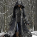 Veste ample à col rond pour femme, style décontracté et élégant, idéale pour l'automne et l'hiver, imprimée numériquement en 3D.