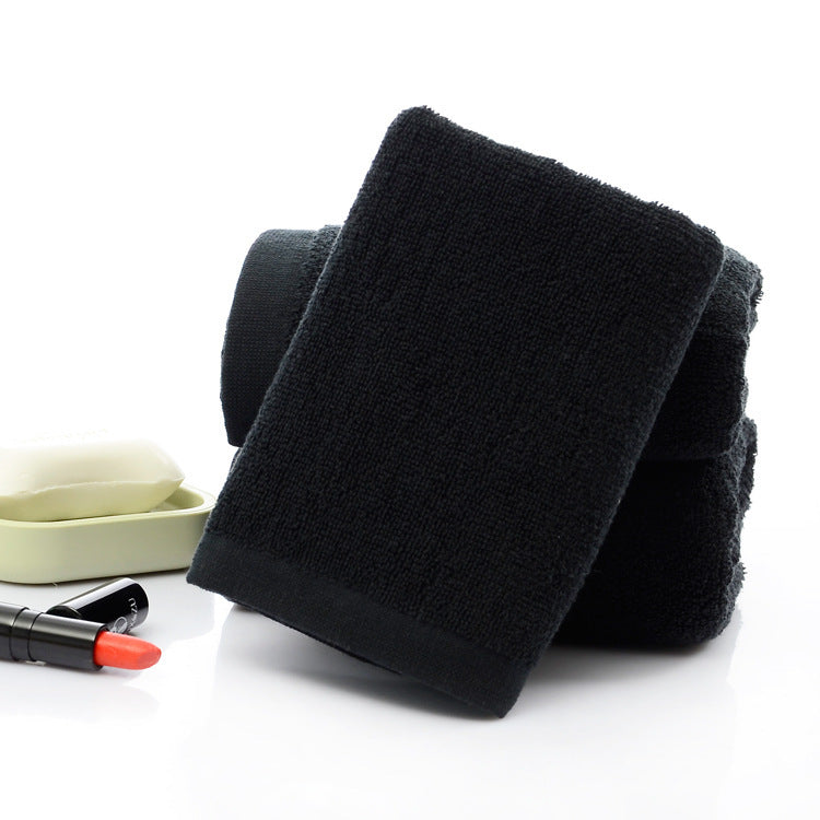 21 brins de serviettes en coton noir