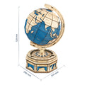 Robotime Globe Terre 567 pièces Puzzle 3D en bois Carte de l'océan Modèle à assembler Jouet Cadeau Noël pour enfants Garçons Dropshipping