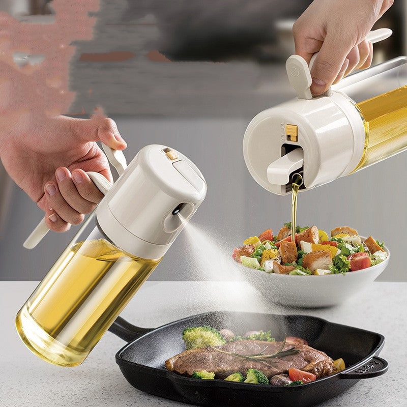 Vaporisateur d'huile 2 en 1 pour barbecue, huile de cuisson, huile d'olive, huile de cuisson, vinaigre