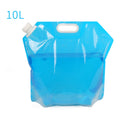 Sac à eau pliable et portable en PVC pour le camping et la randonnée.