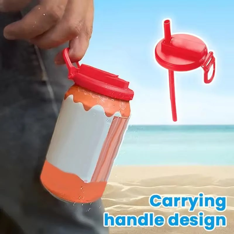 Bouchon réutilisable pour canette de soda, bière, jus, etc. Compatible avec les canettes de Coca-Cola standard.