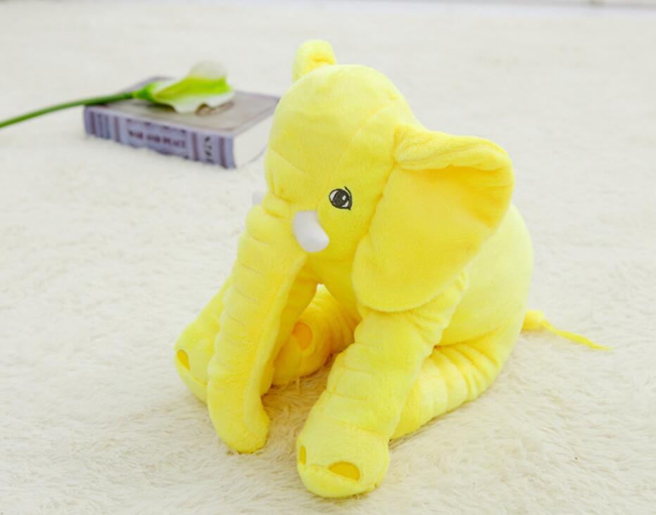 Poupée éléphant en peluche, oreiller éléphant, poupée réconfortante pour bébé