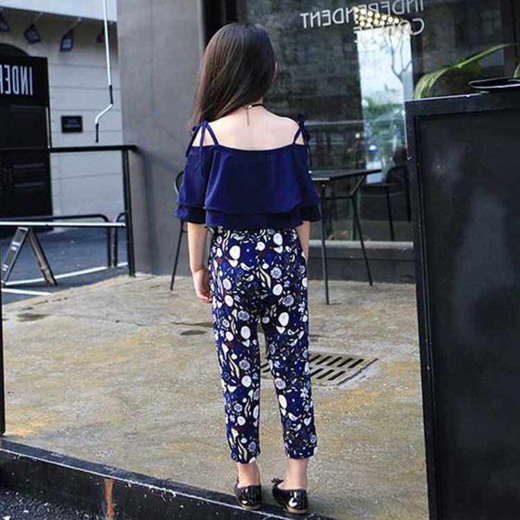 Ensemble fille style western - Mousseline et pantalon court