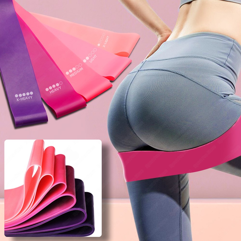 Bandes de résistance élastiques pour fessiers, musculation, fitness, salles de sport, mini-yoga