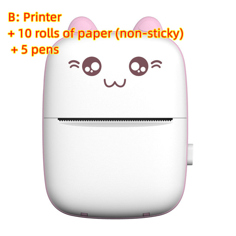 Mini imprimante portable Bluetooth WiFi, nouvelle imprimante pour téléphone portable, impression de photos et de titres, impression rapide, imprimante d'étiquettes d'erreur pour étudiants.