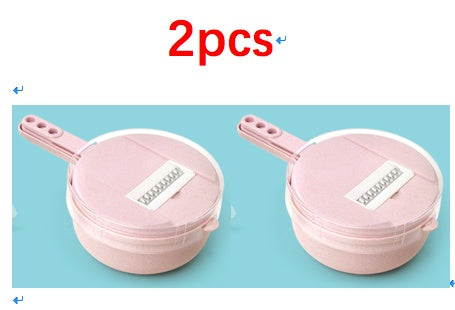 Mandoline 8 en 1 avec passoire intégrée, coupe-légumes et épluche-pommes de terre. Accessoires de cuisine.