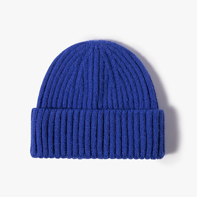 Bonnet de pêcheur court à revers tricoté pour homme et femme, chaud pour l'hiver