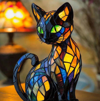Statues en résine, ornements lumineux LED