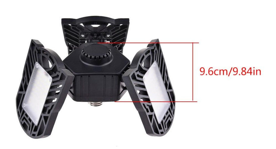 Lampe déformable générale pour garage, éclairage radar, entrepôt, lampe industrielle, éclairage domestique haute intensité