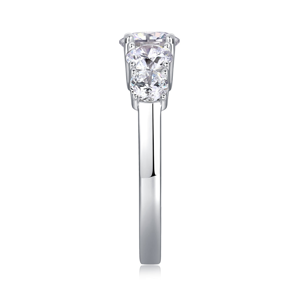 Bagues de luxe en diamant et en argent avec moissanite