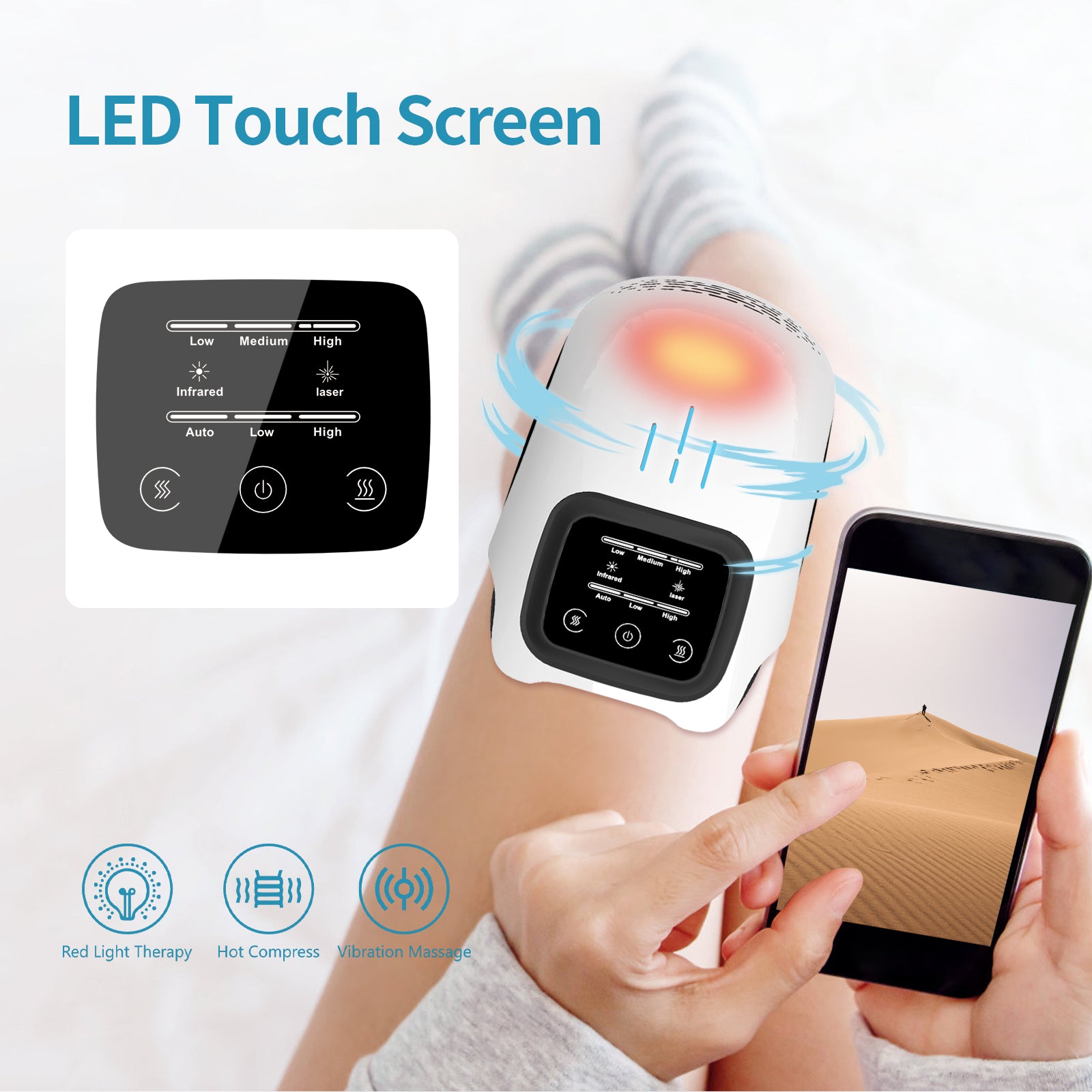 Appareil de relaxation rechargeable – Chaleur et vibrations douces