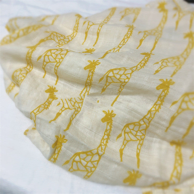 Couverture d'emmaillotage pour bébé en coton biologique naturel
