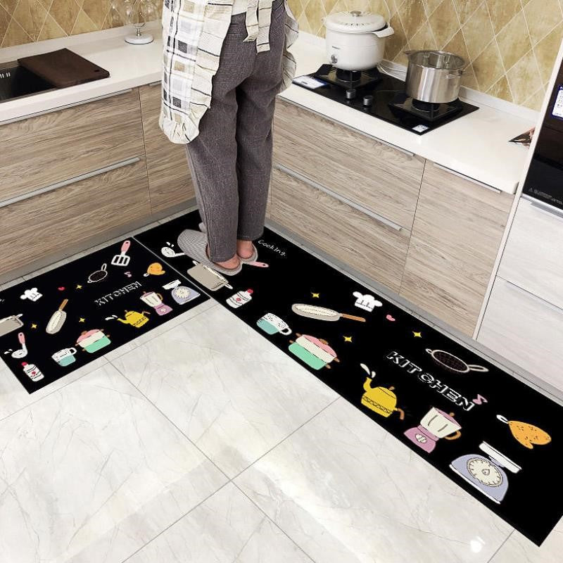 Tapis de sol de cuisine long et résistant à l'huile