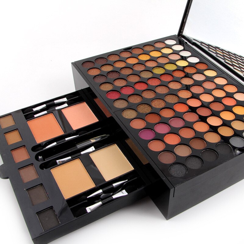Coffret de 180 fards à paupières et blush, palette de maquillage personnalisée en forme de piano