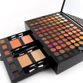 Coffret de 180 fards à paupières et blush, palette de maquillage personnalisée en forme de piano