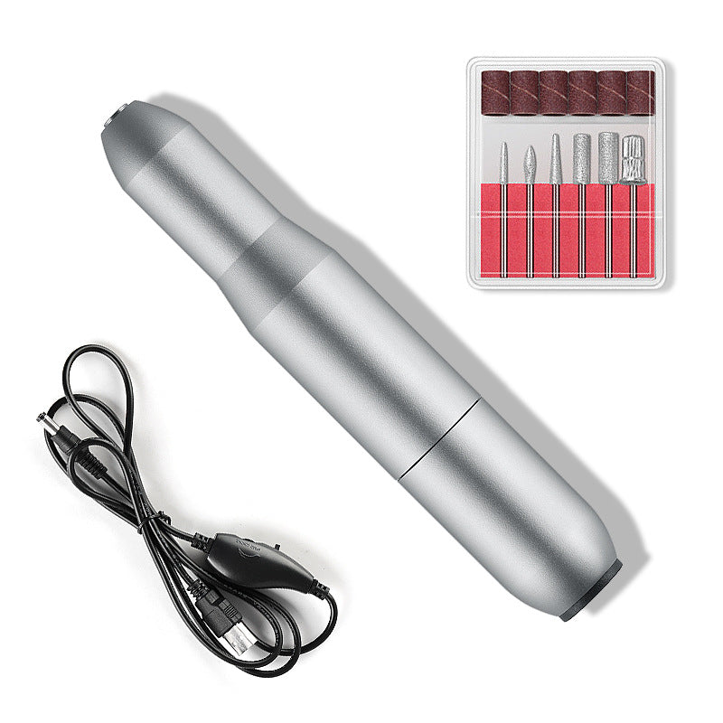Machine de manucure électrique pour ongles, kit de manucure avec charge USB, fraise et outil de pédicure.