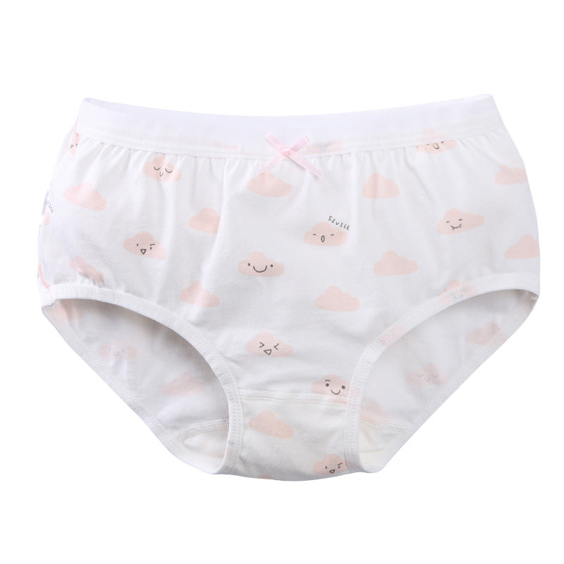 Culotte triangle en coton pour filles - Motifs amusants