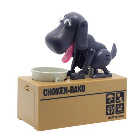 Tirelire robot en forme de chien, tirelire pour chien