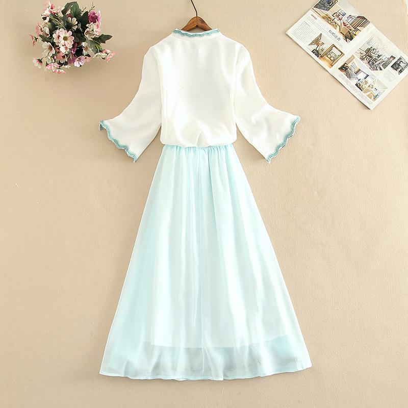 Robe Hanfu féerique fille - Ensemble 2 pièces