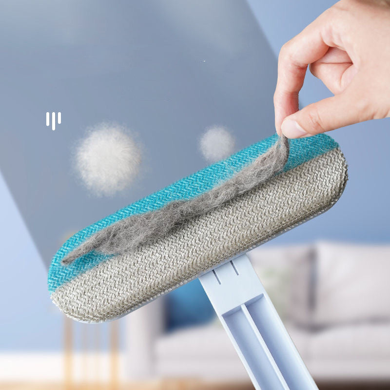 Brosse multifonctionnelle 4 en 1 pour l'épilation des poils d'animaux (chien, chat), outil de nettoyage des moustiquaires et accessoires.