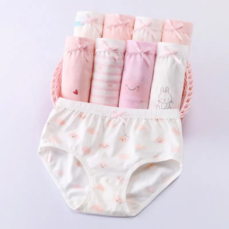 Culotte triangle en coton pour filles - Motifs amusants