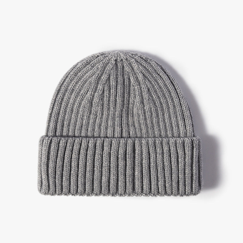 Bonnet de pêcheur court à revers tricoté pour homme et femme, chaud pour l'hiver