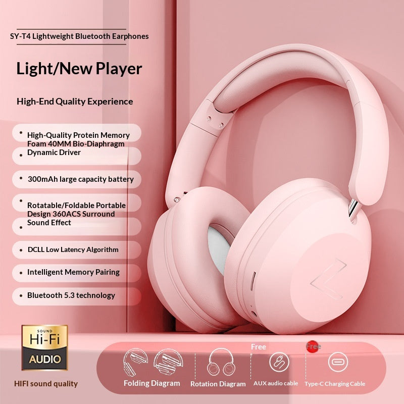 Casque audio Bluetooth sans fil pour jeux vidéo