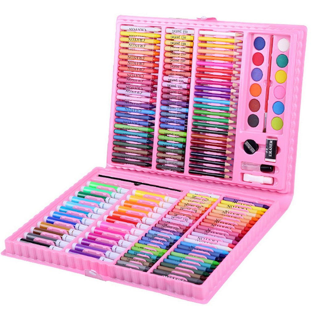 Coffret de peinture, fournitures scolaires, ensemble de pinceaux, coffret de pastels à l'huile, ensemble de stylos aquarelle