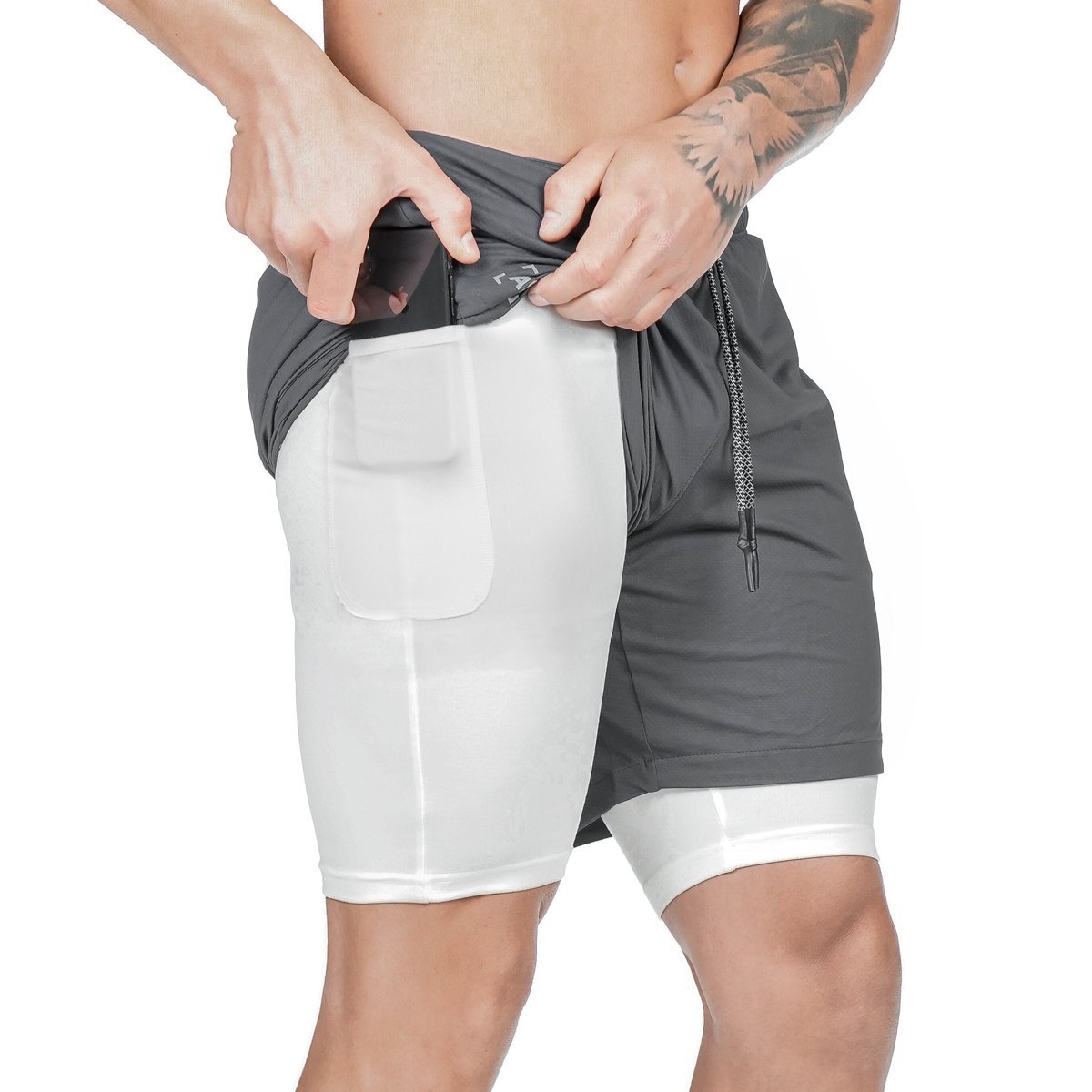 Short de compression à poches