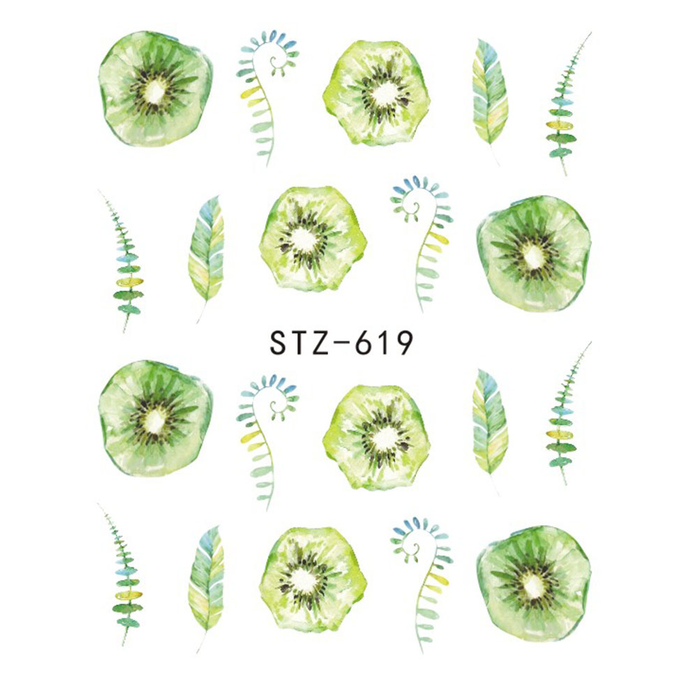 1 autocollant pour ongles papillon et fleur, transfert à l'eau, pour décoration d'ongles, tatouage, manucure, outils, pointe JISTZ508