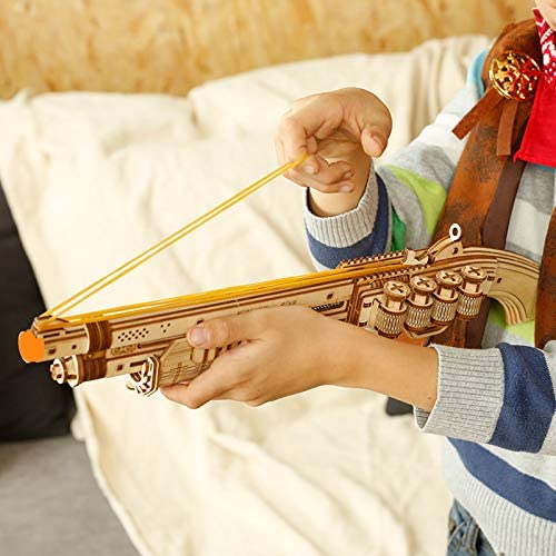 Robotime - Kit de construction de pistolets en blocs - Jouet cadeau pour enfants et garçons - Cadeau d'anniversaire