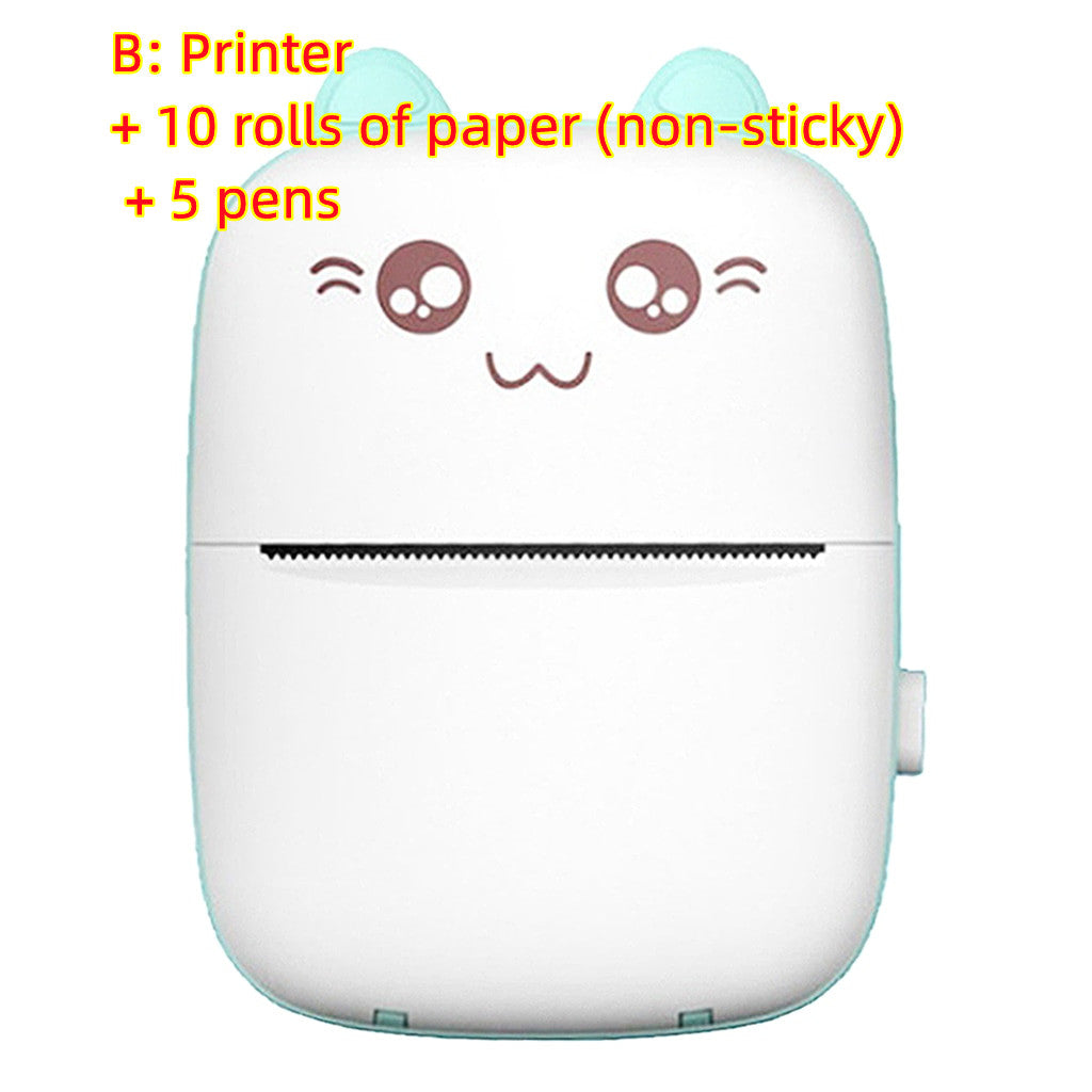 Mini imprimante portable Bluetooth WiFi, nouvelle imprimante pour téléphone portable, impression de photos et de titres, impression rapide, imprimante d'étiquettes d'erreur pour étudiants.