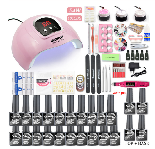 Ensemble de machine de photothérapie pour ongles 80W