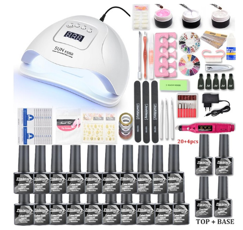 Ensemble de machine de photothérapie pour ongles 80W