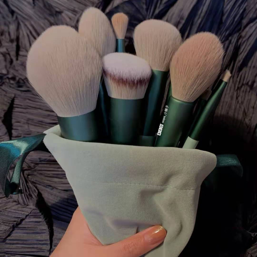 Ensemble de 13 pinceaux de maquillage : pinceau correcteur, pinceau blush, pinceau poudre, pinceau fard à paupières, pinceau highlighter, pinceau fond de teint, outils de beauté cosmétiques