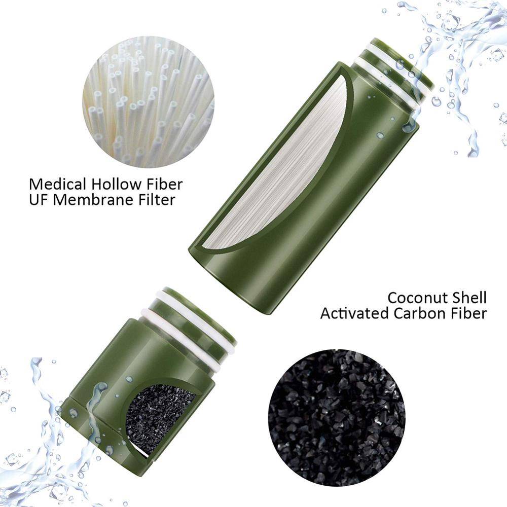 Purificateur d'eau extérieur multi-étapes pour la survie en situation d'urgence en camping sauvage