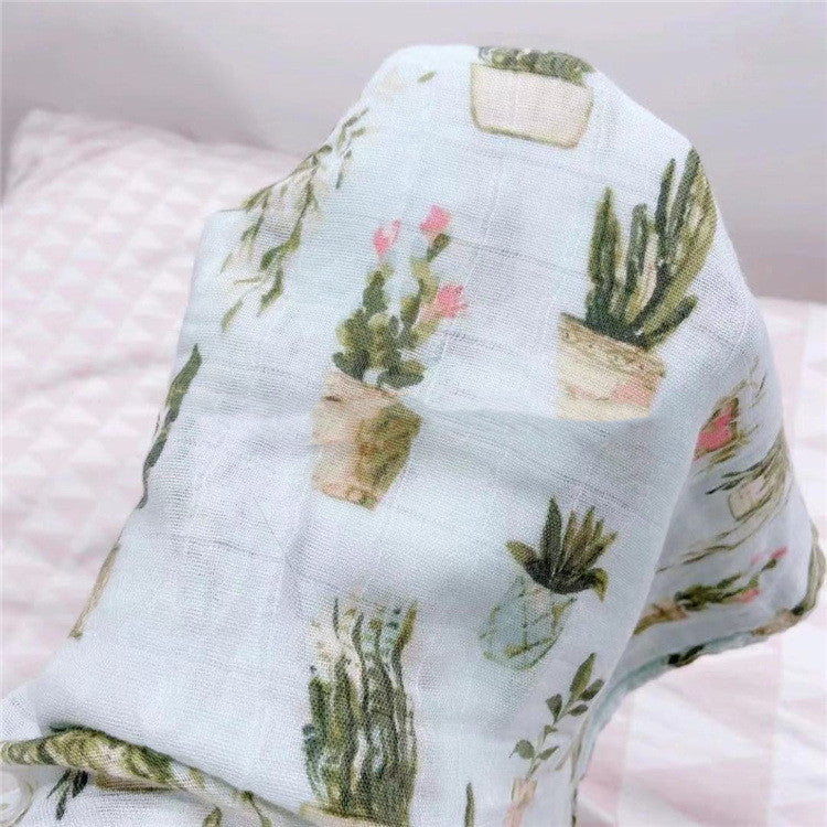 Couverture d'emmaillotage pour bébé en coton biologique naturel