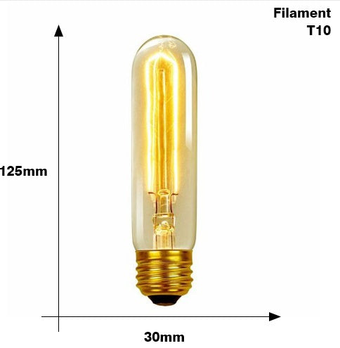 Ampoule Edison E27 220V 40W ST64 A19 T45 G80 G95 G125 Ampoule à filament incandescent Style rétro