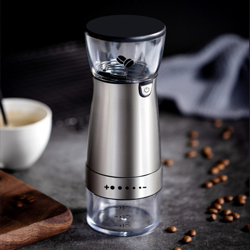 Moulin à café électrique en acier inoxydable, broyeur manuel réglable, machine à café, broyeur à grains de café, outil de cuisine